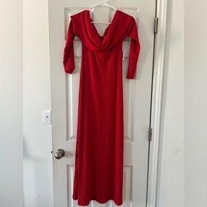 Old Navy Red Long Sleeve Dress